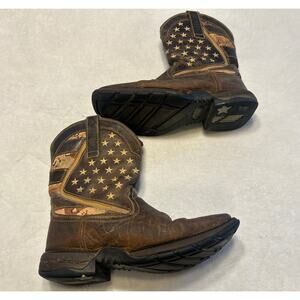 Cody James Boots Men’s Size 9 D Brown Lite Star Soft Toe Cowboy Usa Flag Western